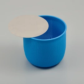 Gömbölyded sajtforma préslappal 2-2,5 kg-os sajtokhoz