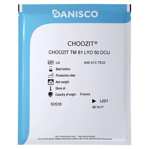 TM81 LYO gyúrtsajt kultúra, Danisco (50 DCU)