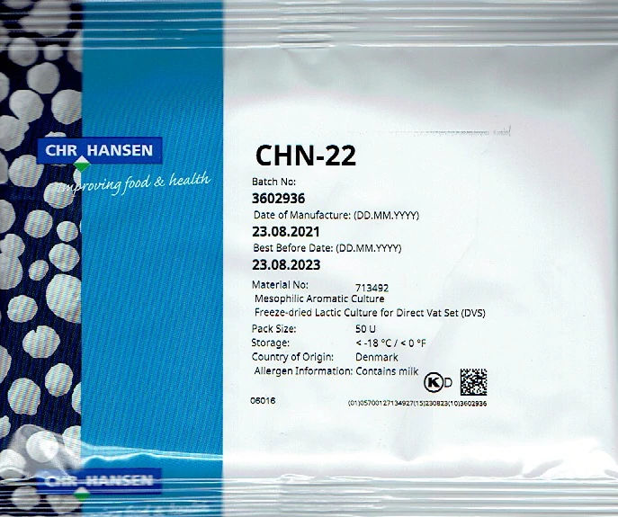 CHN-22 mezofil sajtkultúra - 50U - 500 literhez - Hansen